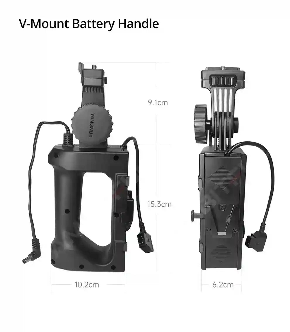 Bi-color LED Video Light: Portable Handheld Studio Lamp for Content Tidesmit