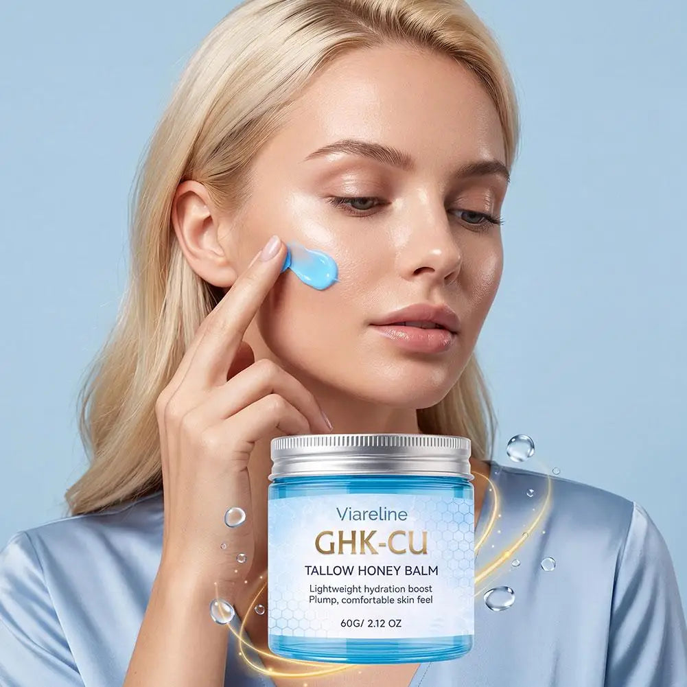 GHK-CU Copper Peptide TALLOW HONEY BALM Lightweight Hydration Boost Plump Repair The Skin Barrier Skincare for All Skin Types