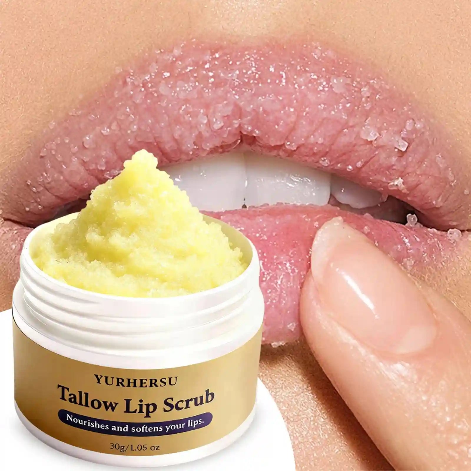 Grass Fed Beef Tallow Lip Scrub with Manuka Honey - 30g Tidesmit Lip Care Tidesmit