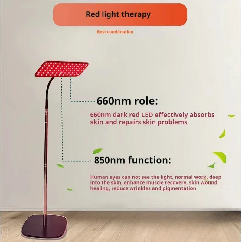 LED Red Light Therapy Panel Lamp for Facial Anti Aging Skin Care Beauty 216 LED Light Body Pain Relief Physical Therapy Tools