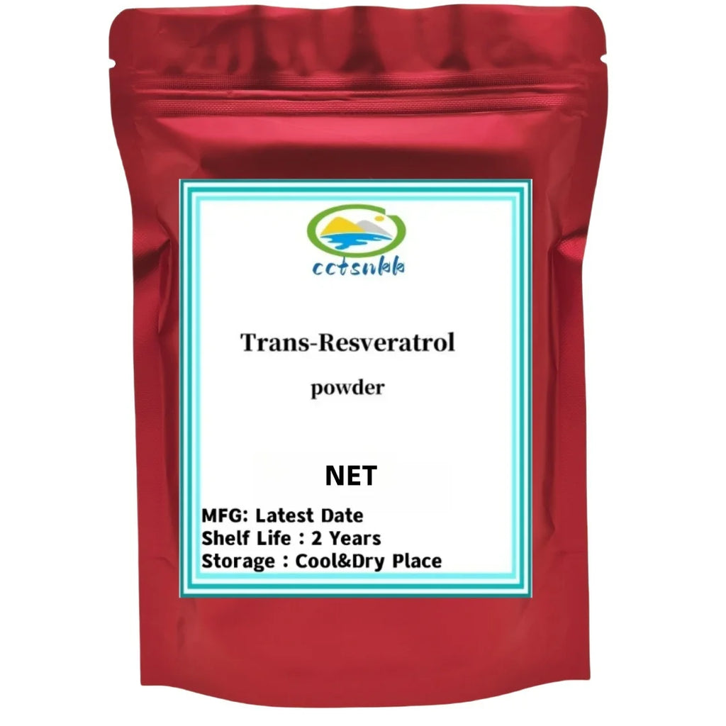 Trans-resveratrol Powder Antioxidant Supplement Skin Whitening Anti-cancer Nmn Anti-wrinkle Cosmetic Materials