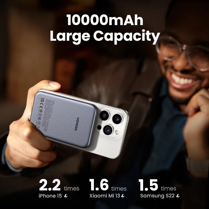 Magnetic Power Bank 10000mAh Qi2 30W Fast Charger for iPhone Tidesmit