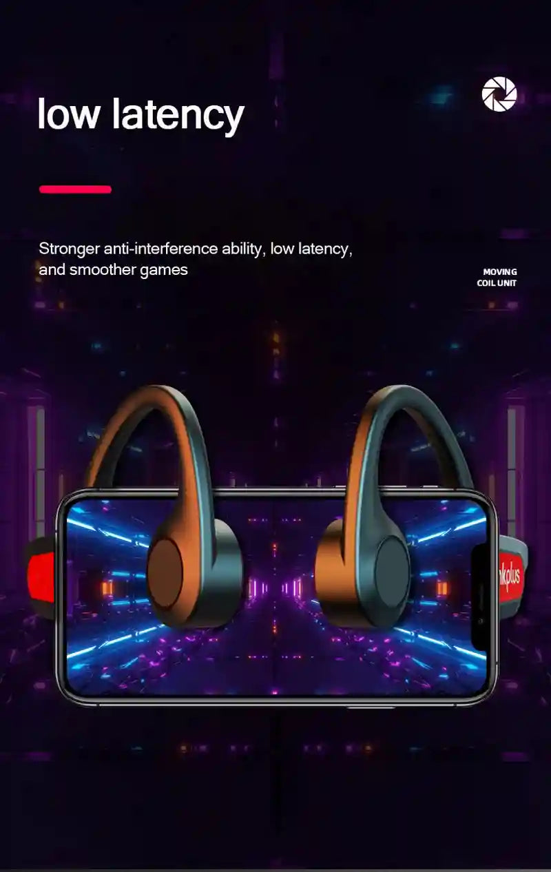 Tidesmit Bone Conduction Wireless Headphones - Bluetooth 5.3 Waterproof Tidesmit