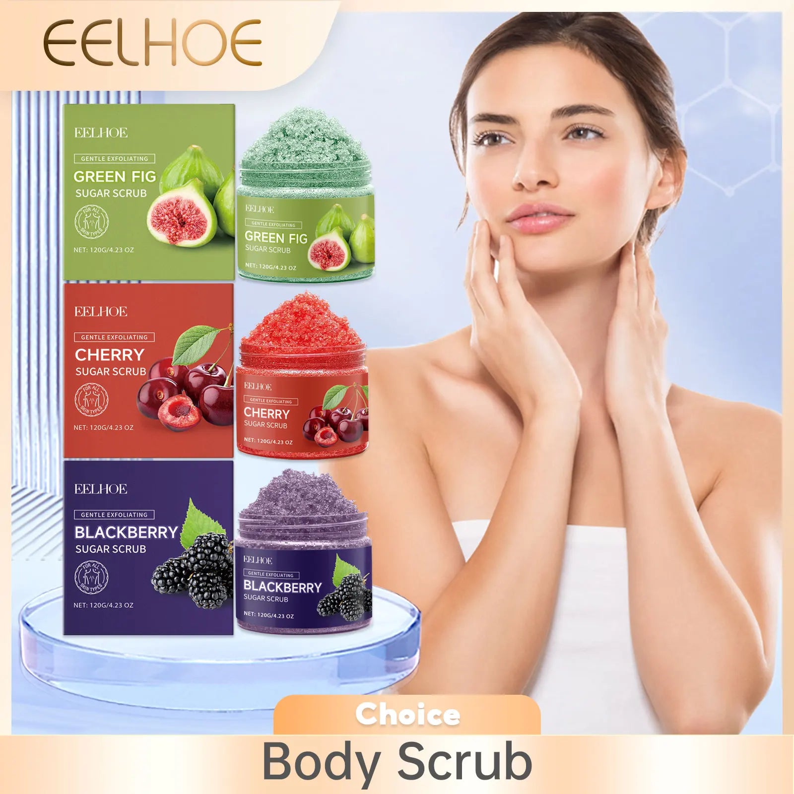 Exfoliating Body Scrub for Glowing Skin | Natural Deep Cleansing Formula Scrubs Treatments Tidesmit