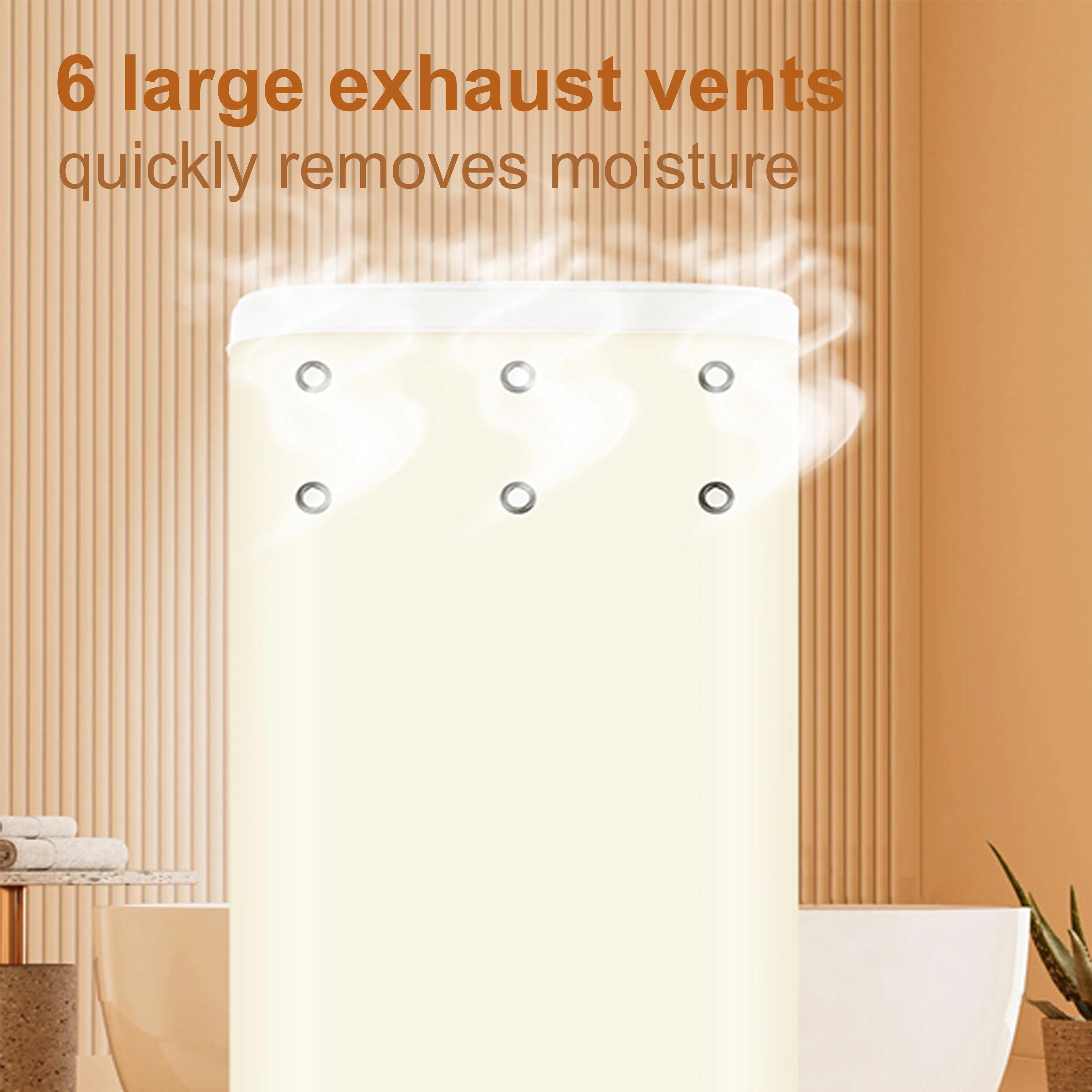 Tidesmit portable electric clothes dryer featuring convenient remote control and foldable drying rack for travel.