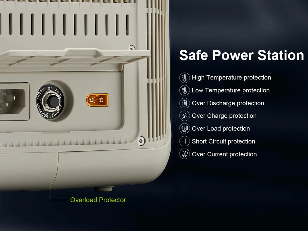 Portable Power Station 299Wh 600W LiFePO4 Battery for Travel Tidesmit