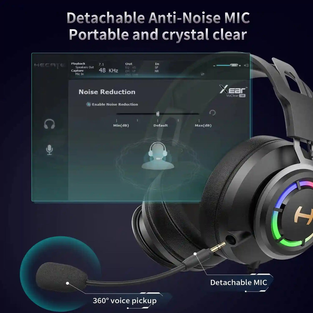 Gaming Headset 7.1 Surround Sound with Noise Canceling Microphone Tidesmit