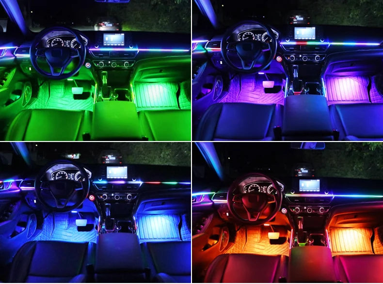 Tidesmit RGB Symphony Car Ambient Lighting Kit - Customizable LED Strips Tidesmit