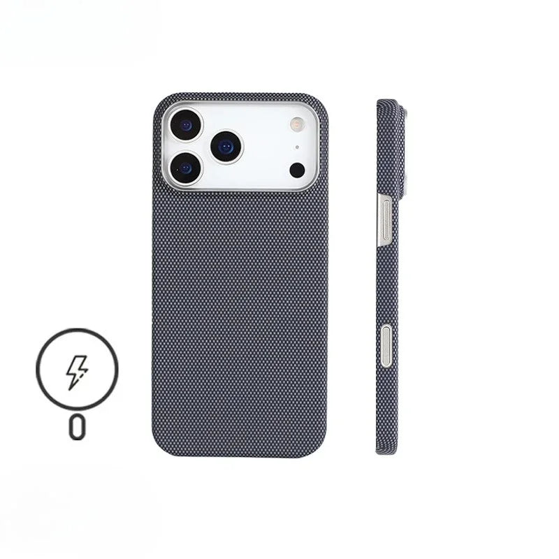 iPhone 17 Pro Max Aramid Fiber Case - Slim Military-Grade Protection black Tidesmit