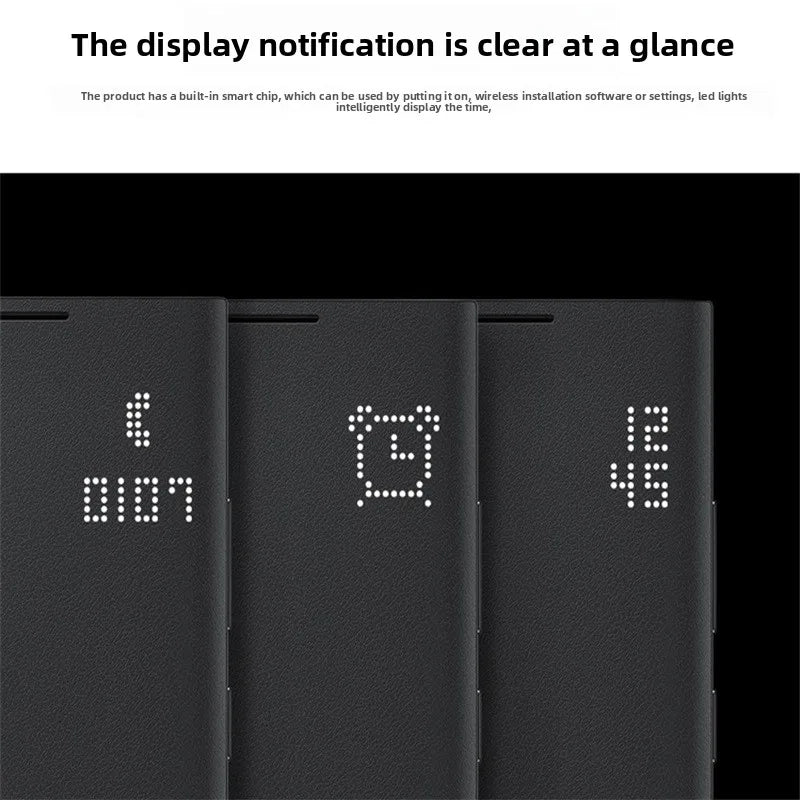 Samsung Galaxy S22 Plus LED View Case - Protective Wallet Cover Tidesmit