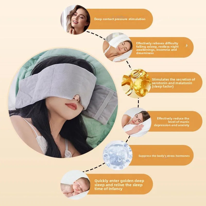 Gravity Weighted Eye Mask for Sleeping Light Blocking Relaxing Sleep Aid for Men and Women Relieve Fatigue Stress Christmas Gift