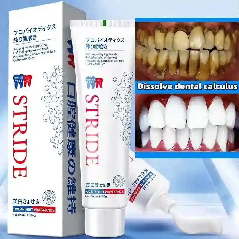 Tidesmit teeth whitening toothpaste for dental calculus removal and breath freshening