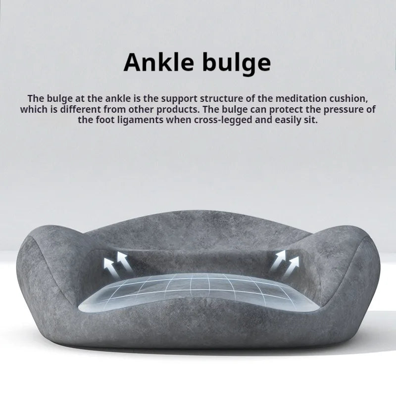 Ergonomic Meditation Cushion 60x60x22cm Memory Foam Floor Seat Pillow for Tailbone & Hip Support Comfortable Yoga Floor Chair