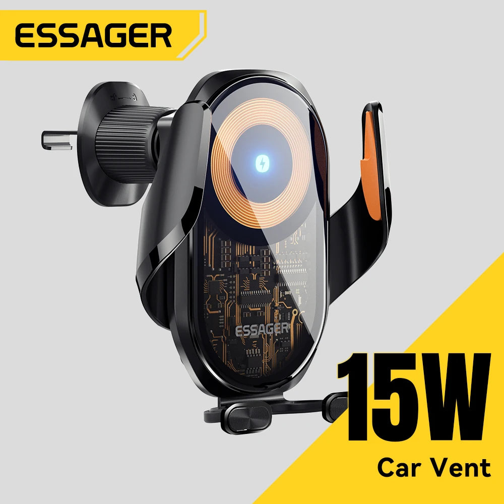 Magnetic Wireless Car Charger - MagSafe Compatible Fast Charging for iPhone Tidesmit