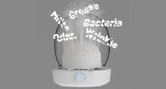 Tidesmit automatic cap cleaner featuring steam cleaning, ironing, and drying functions for baseball and bucket hats.