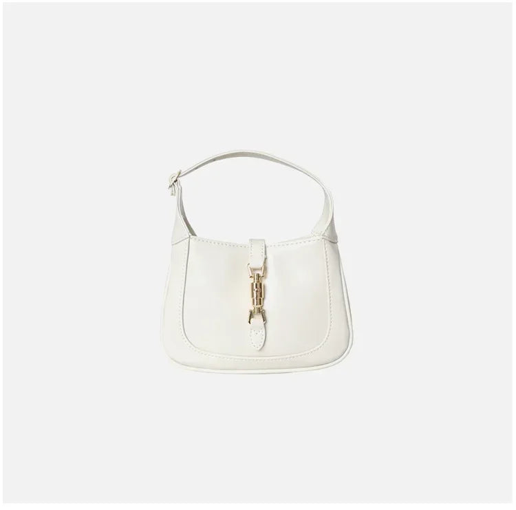 New High-quality Cowhide Women's Underarm Bag Handbag Zipper Opening Women's Bag Business and Casual Style