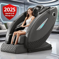 4D Zero Gravity Full Body Shiatsu Massage Chair with Heat Therapy Massage Chairs Black Tidesmit