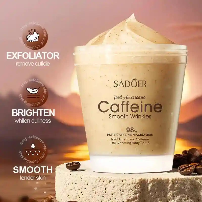 Iced American Coffee Body Scrub – Professional 220g Exfoliating Treatment Scrubs Treatments Tidesmit