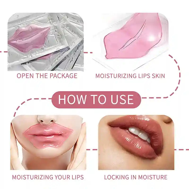 Pink Lip Masks for Hydration and Smooth Skin – 20 Pack Tidesmit Lip Care Tidesmit