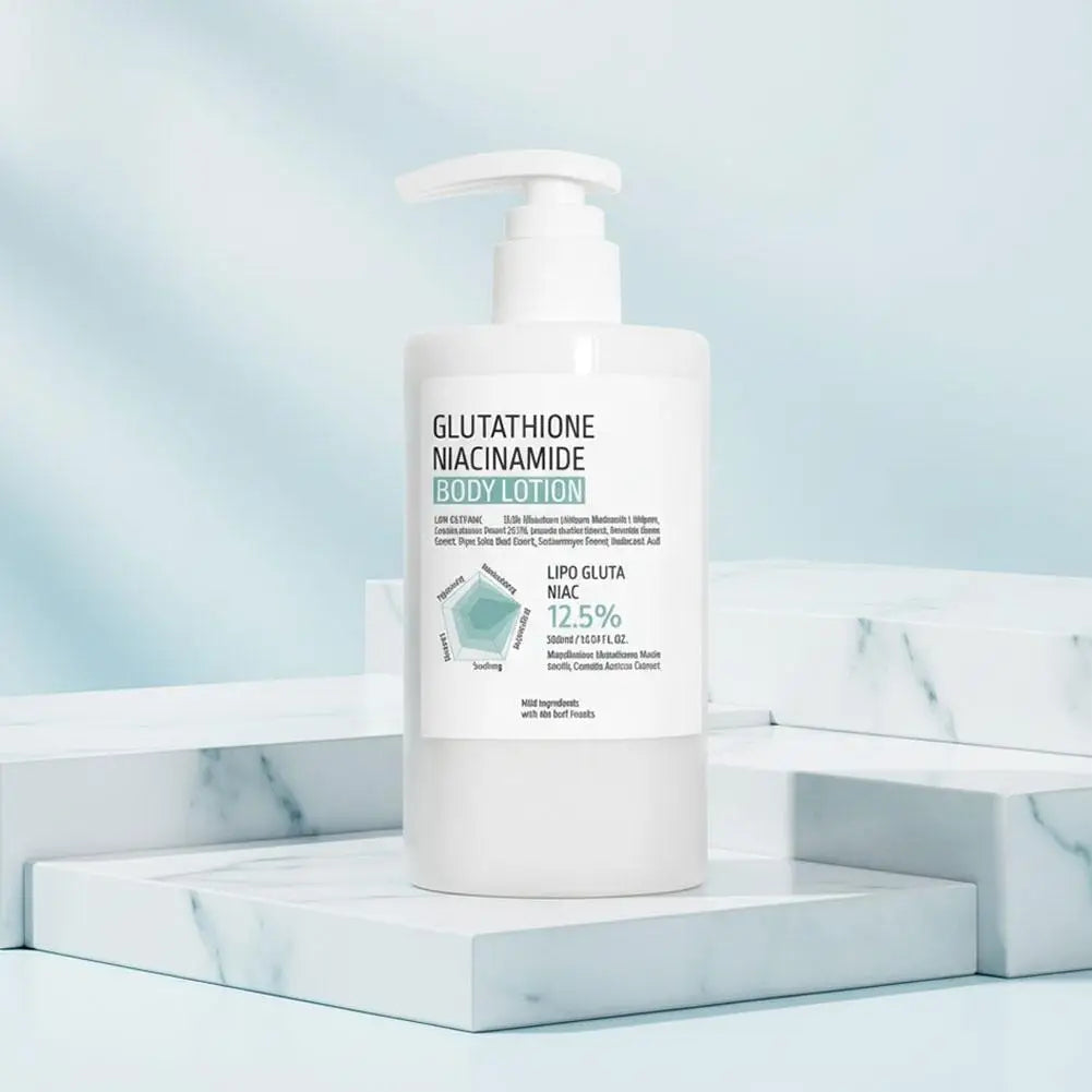 Glutathione Niacinamide Body Lotion - Deeply Moisturizes And Hydrates Brightens Skin Tone, Reduces Dullness For All Skin Types