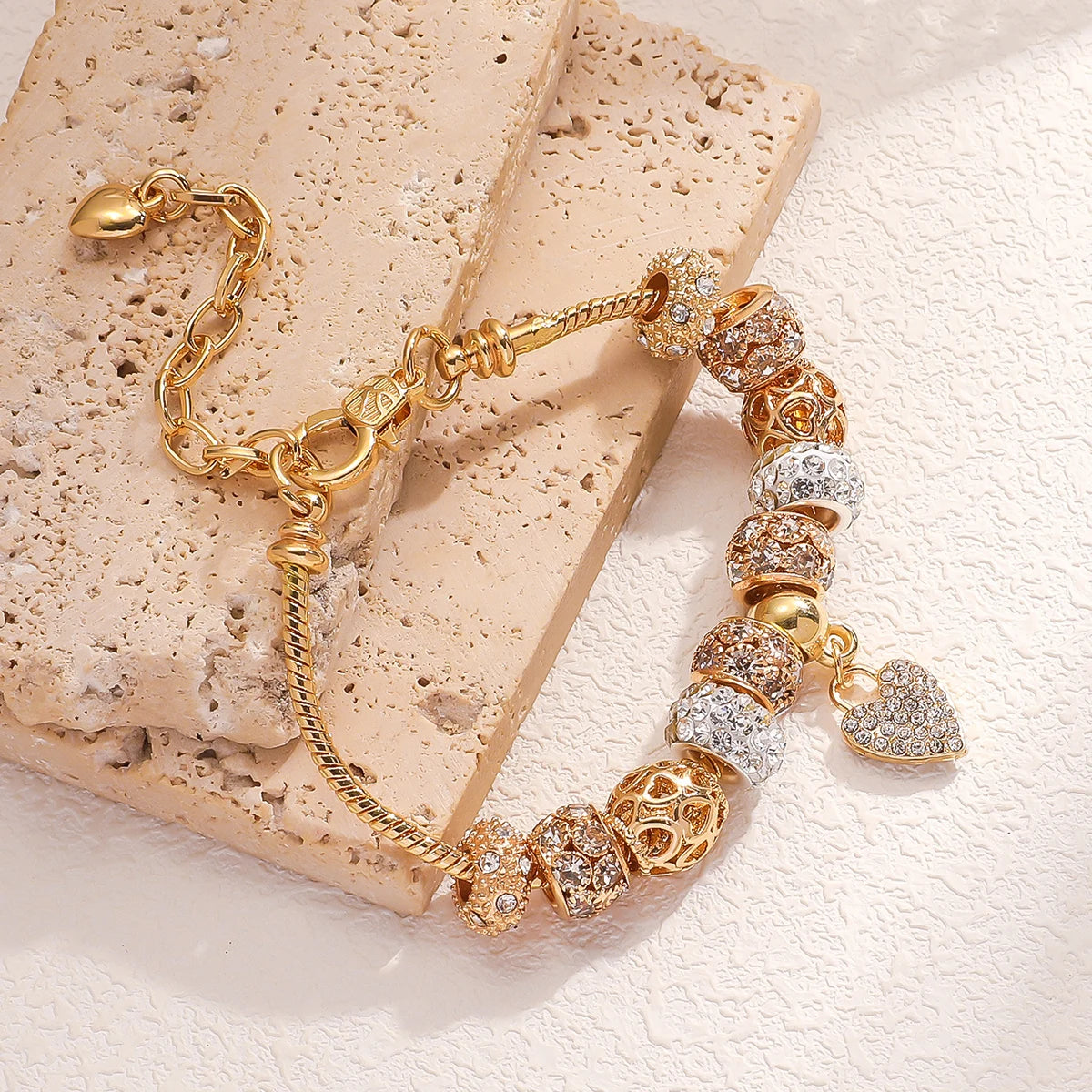 1 Women's Fashion Panjiadorado Element Love Bracelet, Suitable for Dating, Travel Banquets, Parties, Festivals, Fashion Gifts