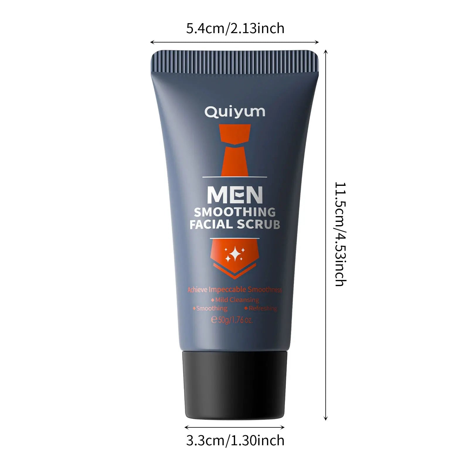 Mens Facial Scrub Exfoliator - Deep Pore Cleanser with Natural Extracts 50g Scrubs Treatments Tidesmit