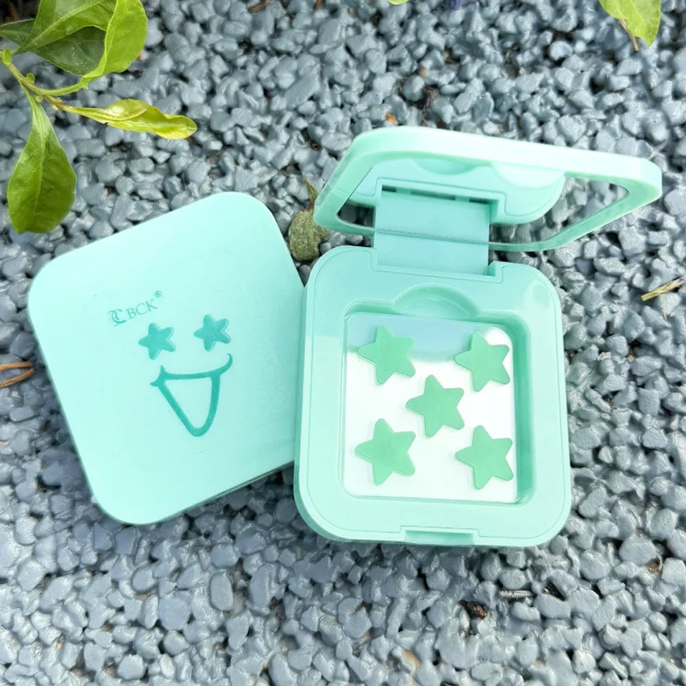 Star Design Pimple Patch with Colorful Makeup Mirror Hydrogel Blemish Concealer Acne Spot Treatment Beauty Health Kit