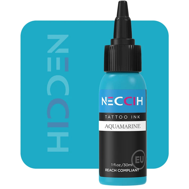 Tattoo Ink Pigment 30ml - Professional PMU Semi-Permanent Set Permanent Makeup Machines Aquamarine Tidesmit