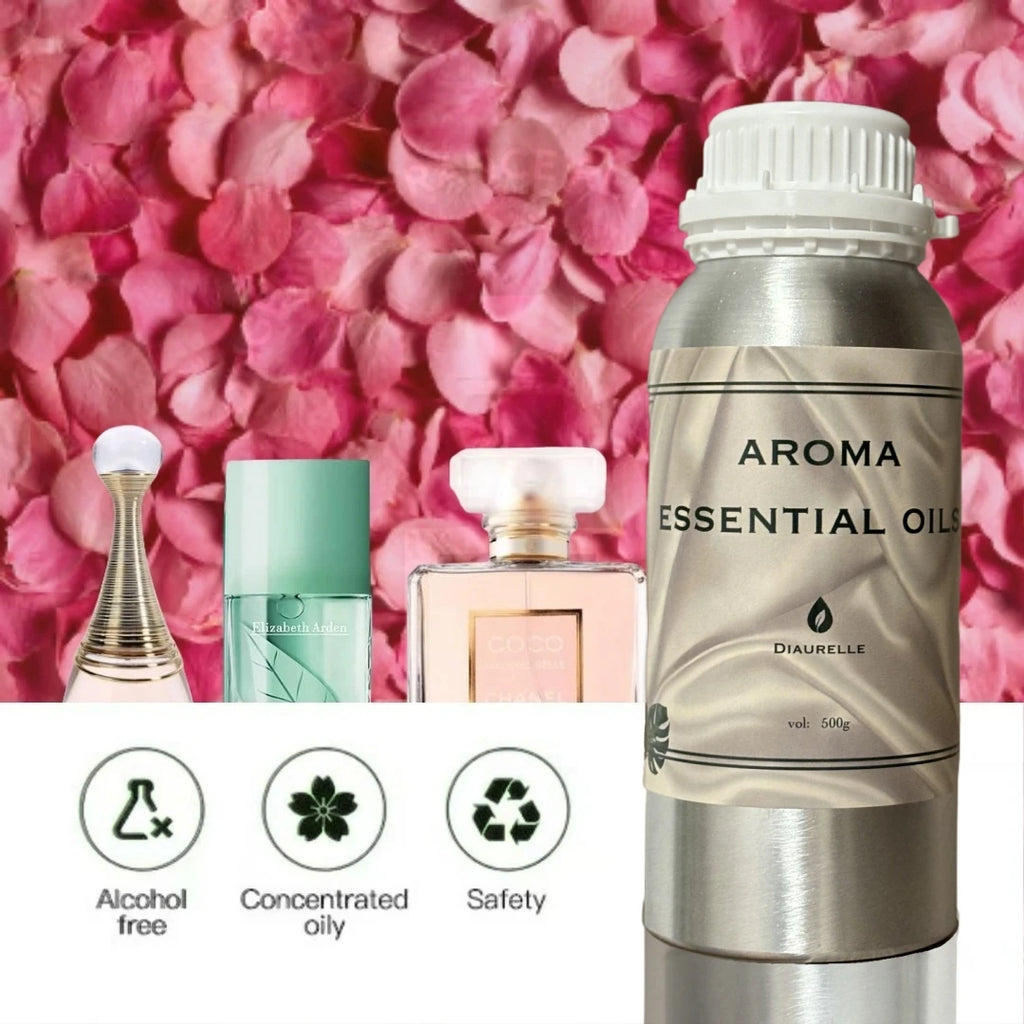 500ML Flower Aventus Essential Oil Home Air Freshener Pure Plant Essential Oil Hotel Room Fragrance Diffuser Oils Air Purifier