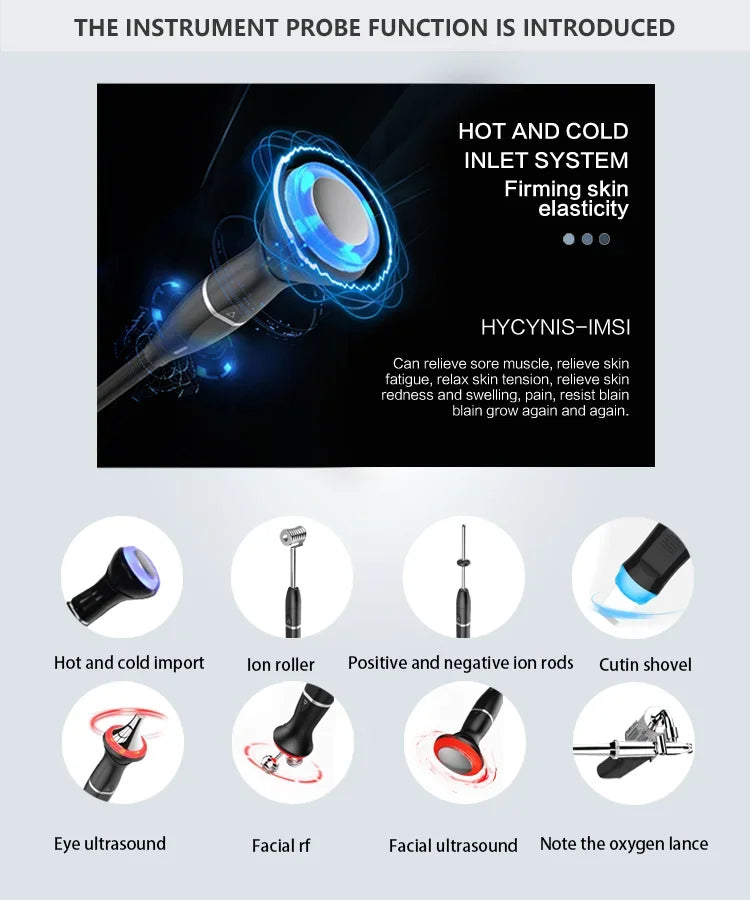 9-in-1 Hydra Facial Machine: Professional Oxygen Jet Skin Care System Massage Chairs Tidesmit