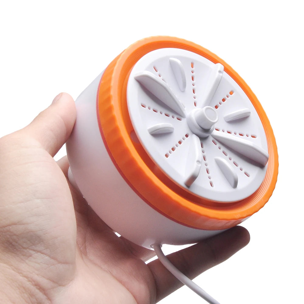Tidesmit portable USB mini washing machine with 3-gear timer for underwear, baby clothes, and travel laundry, side view