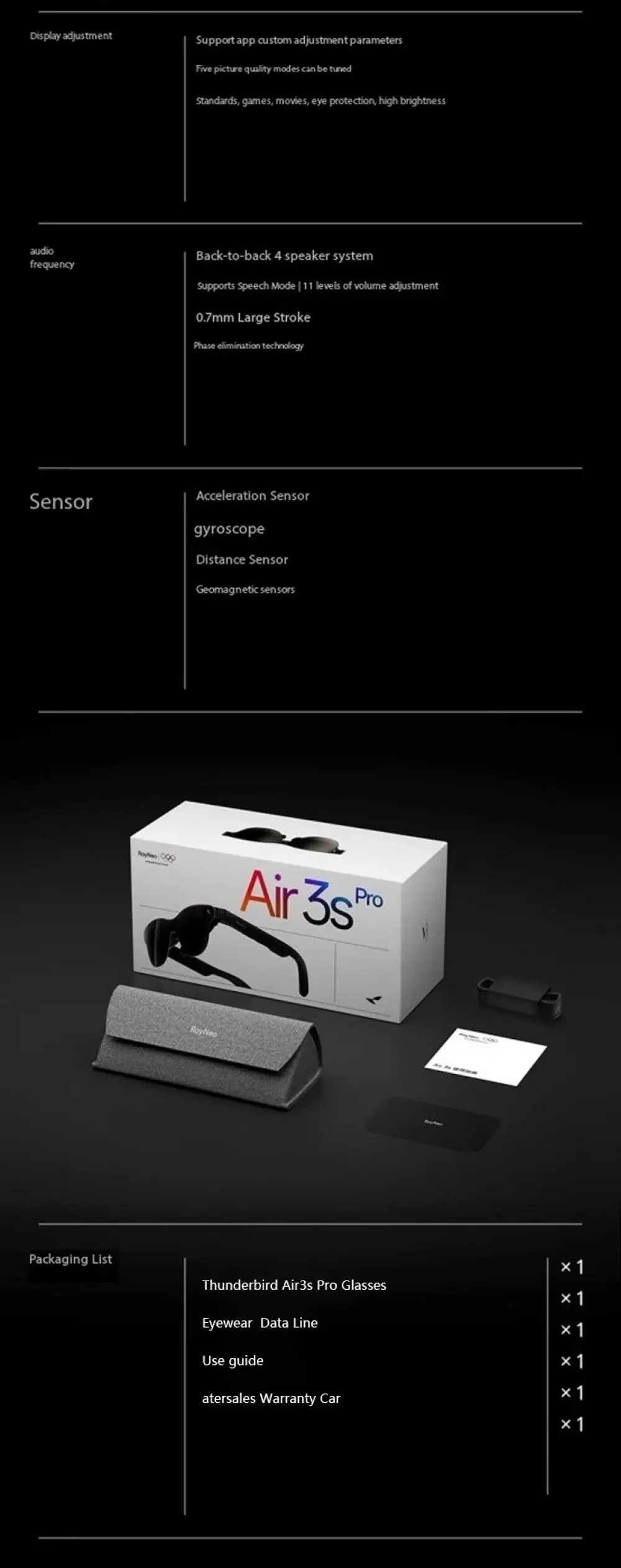 RayNeo Air 3S Pro AR Glasses: 1200nits Micro OLED Spatial Visuals Tidesmit