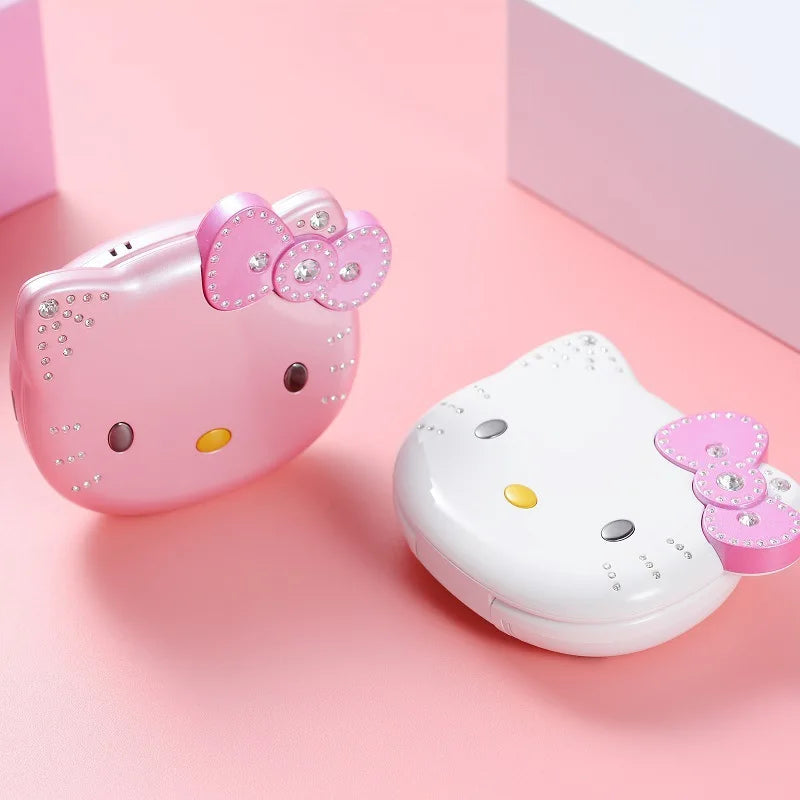 2024 Sanrio Hello Kitty Flip Phone Kawaii K688 Cartoon Taiml Cute Mini Phone Birthday Fashion Gift Toys Christmas For Anime Fans