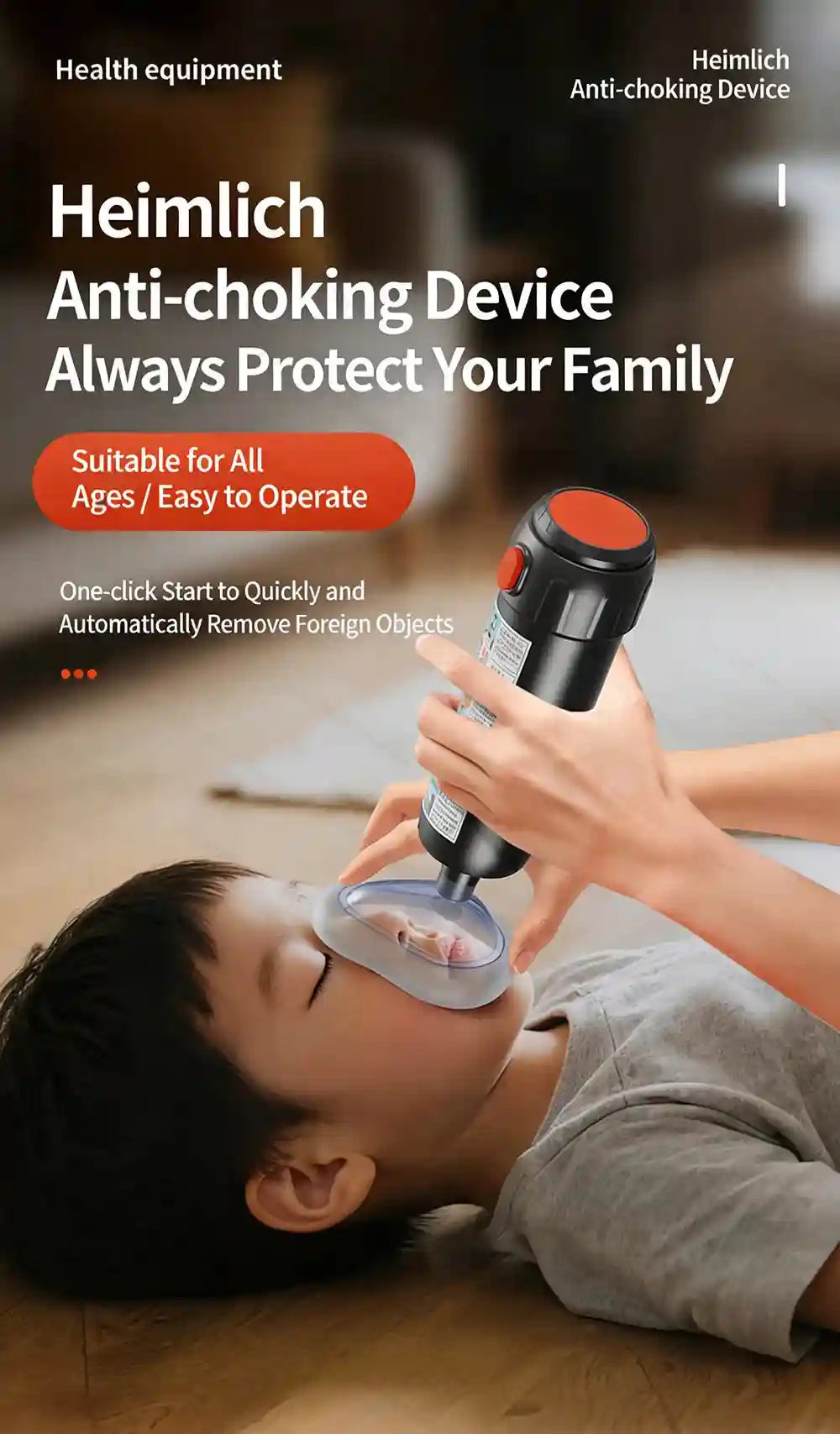 Anti Choking Device - Portable Airway Assist Kit for Emergency Safety Relaxation Treatment Tidesmit