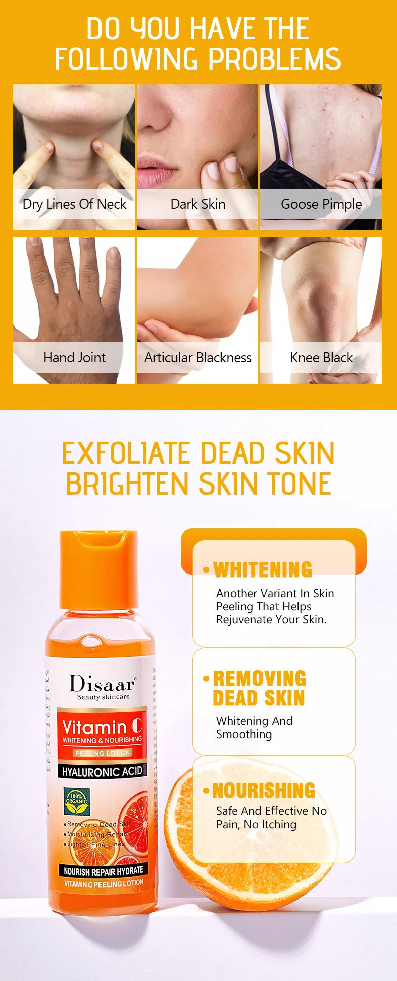 Yellow Peeling Oil for Dark Skin - Professional Exfoliating Treatment Scrubs Treatments Tidesmit
