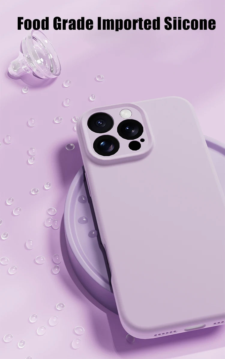 Magnetic iPhone 16 Case | Liquid Silicone Shock-Absorbing Cover Tidesmit
