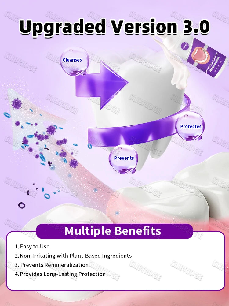 Tidesmit oral foam teeth whitening and cleaning care tool set for professional dental hygiene
