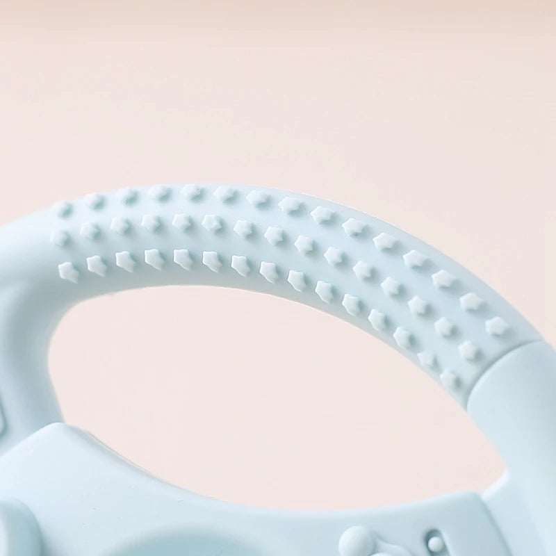1PC Baby Food Grade Silicone Car Steering Wheel Nursing Teething Toys BPA Free Silicone Teether Toys For Newborn Teething Toys
