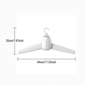 Tidesmit 220V portable electric clothes dryer hanger drying and sterilizing shoes and garments for travel use