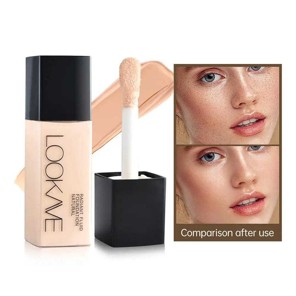 Tidesmit long lasting full coverage matte liquid foundation texture close-up for natural base makeup finish
