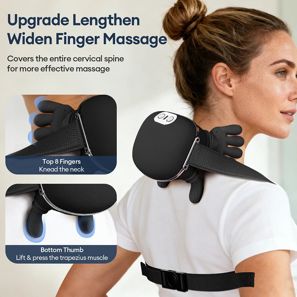 4D Bionic Neck Massager - Deep Tissue Muscle Relief with Heat Therapy Massage Chairs Tidesmit