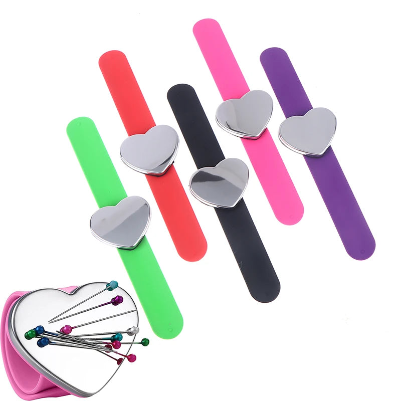Magnetic Sewing Pincushion Wristband - Silicone Wrist Pin Holder Massage Chairs Tidesmit