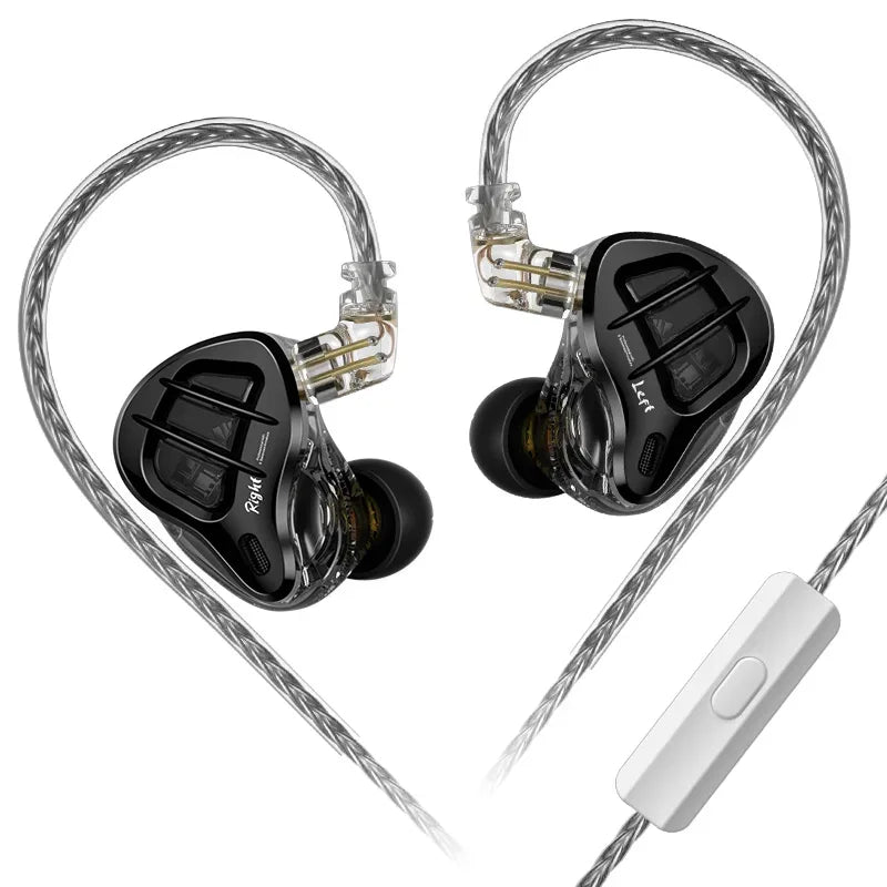 KZ ZAR 8-Driver Hybrid In-Ear Monitor Earphones by Tidesmit ZAR mic Tidesmit
