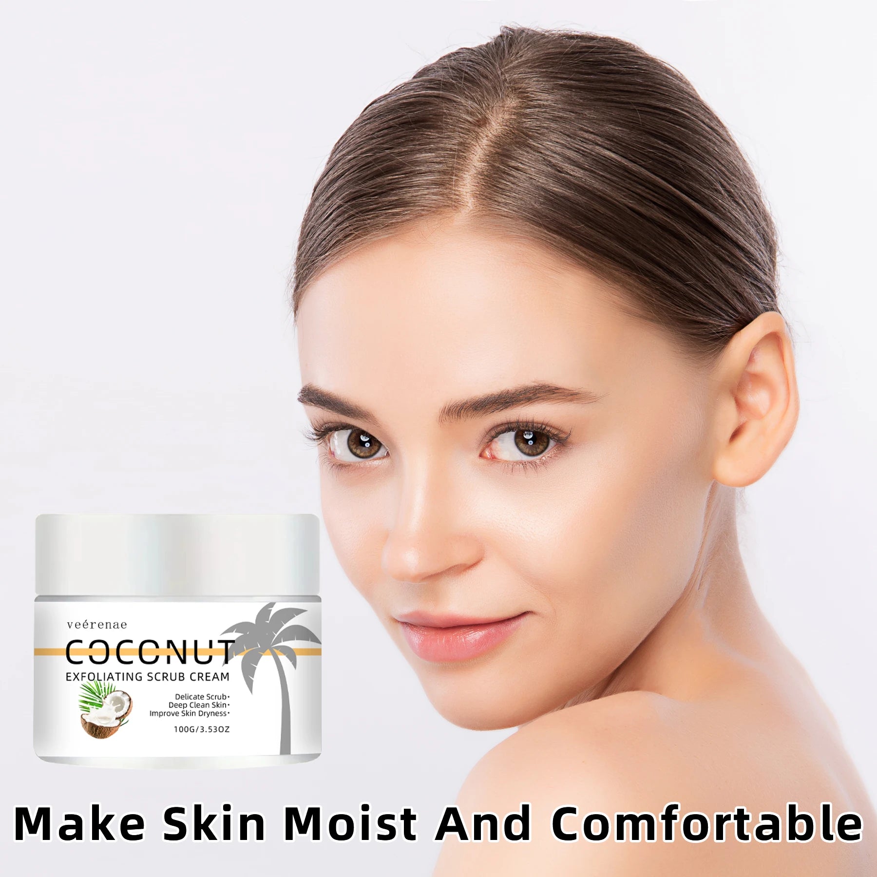 Coconut Exfoliating Scrub with Walnut Grains - Tidesmit 150g Scrubs Treatments Tidesmit