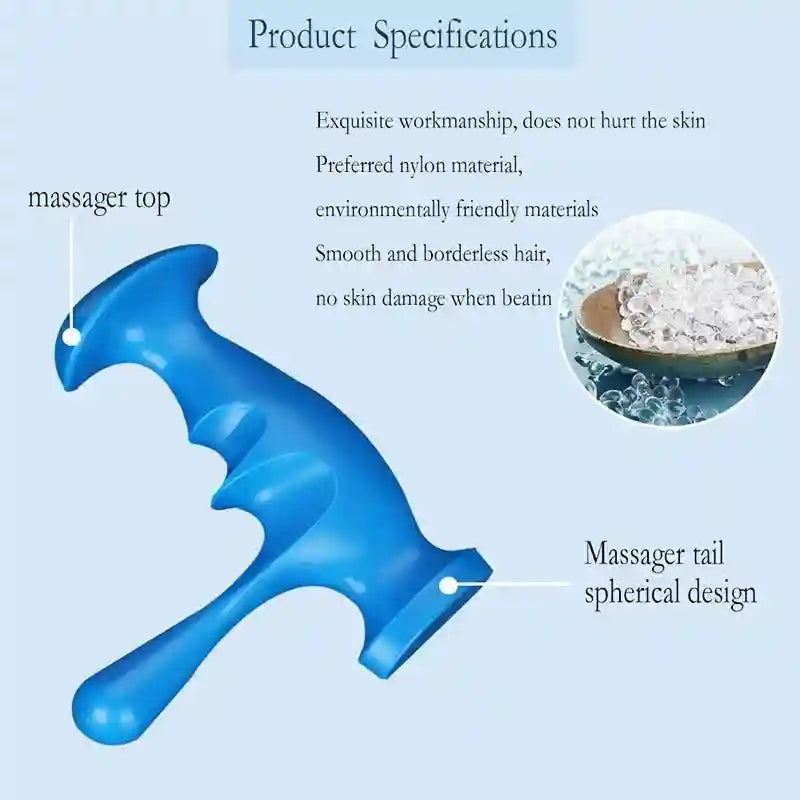 Trigger Point Muscle Massager – Manual Fascia Tool for Muscle Relief Back Massage Instrument Tidesmit