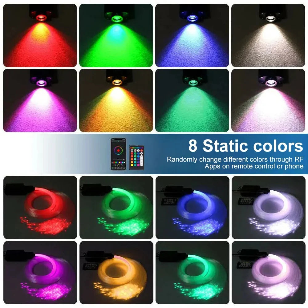 Fiber Optic Car Starry Sky Light Kit | RGB Music Control System Tidesmit