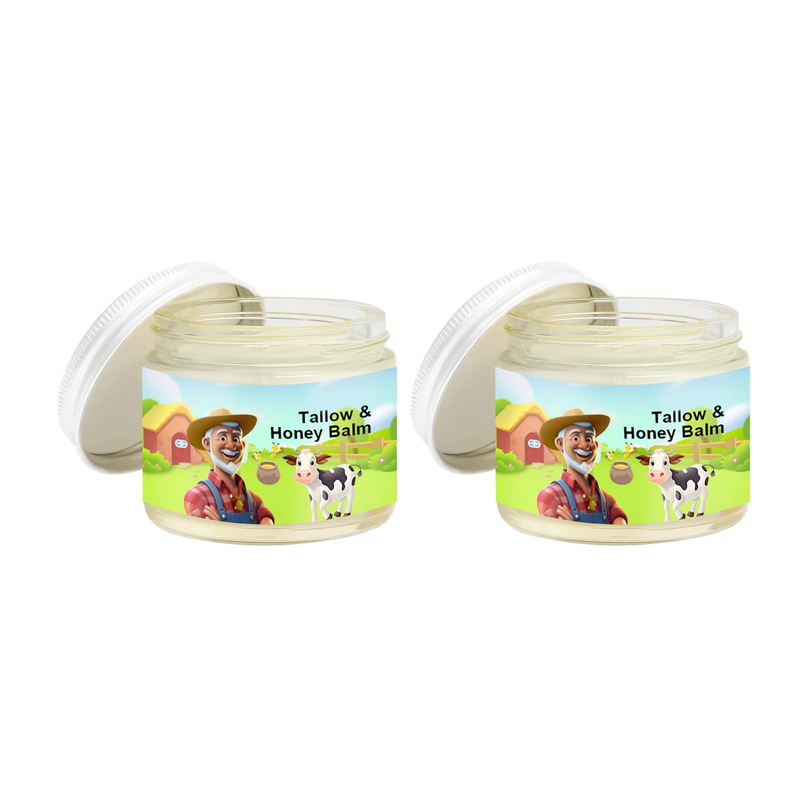 Tallow & Honey Balm 60g, Face and Body Moisturizer, Natural Skin Nourishing Cream to Improve Texture for Soft Firm Skin
