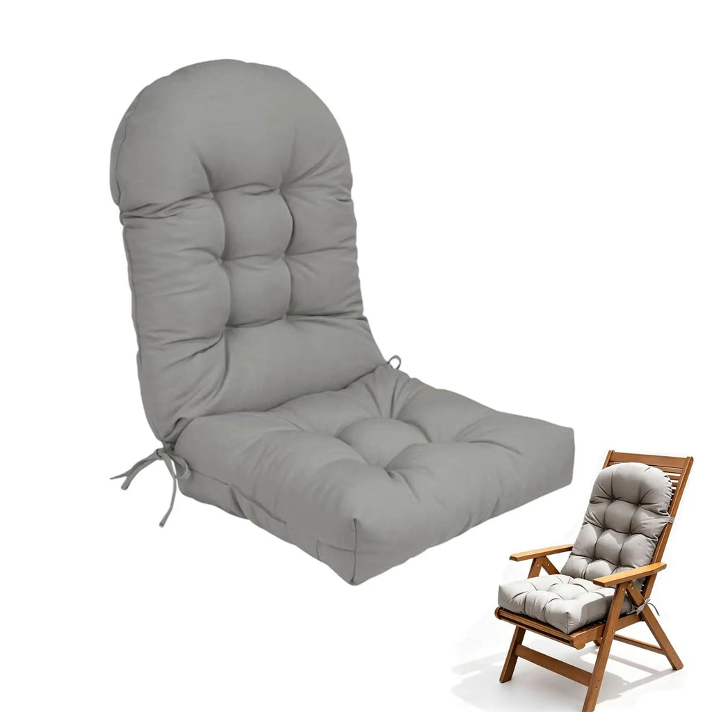 Rocking Chair Cushions, Indoor Outdoor Chair Cushion, Waterproof Fade Resistant High Back Patio Chair Pad with Non Slip Tufted