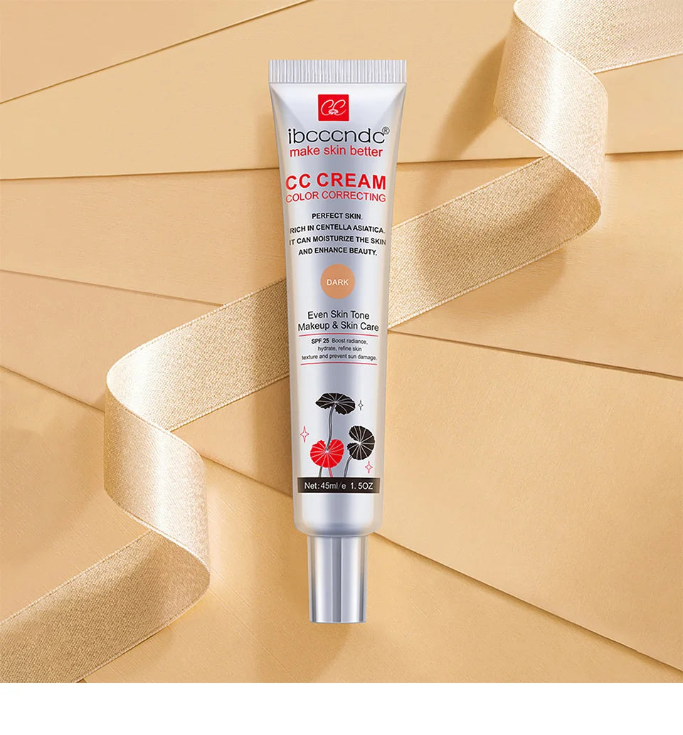 Tidesmit waterproof moisturizing CC cream texture close-up for long-lasting sweat-proof face makeup coverage