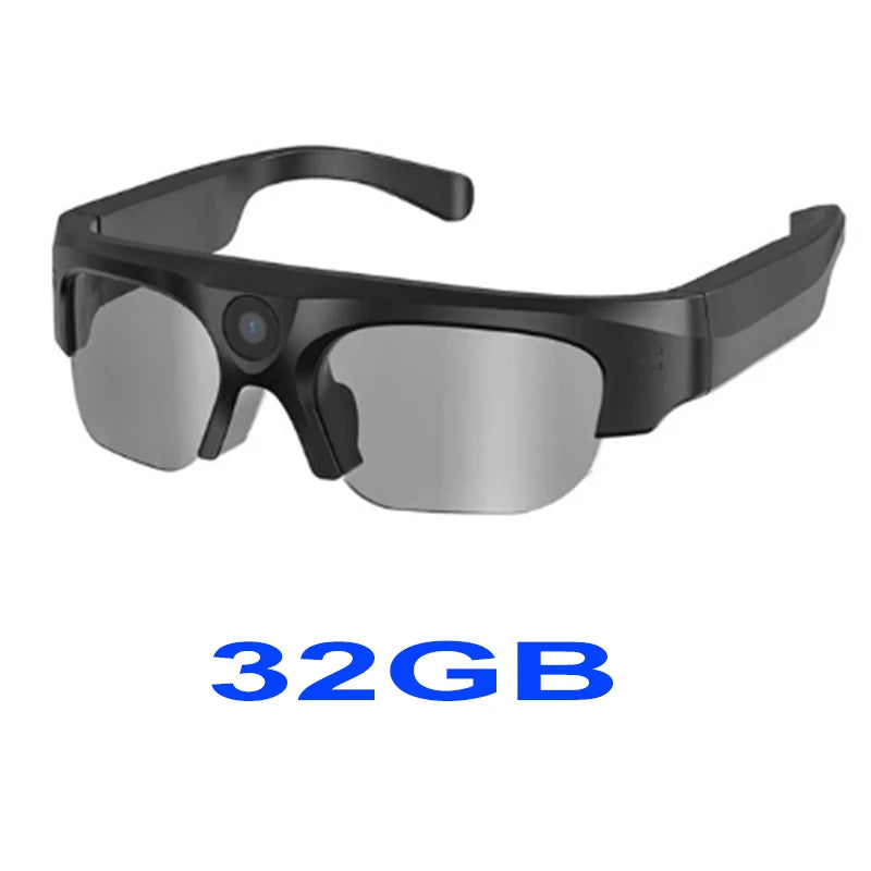 Smart Audio Sunglasses with Camera: Wireless Bluetooth VR Glasses 32GB Tidesmit
